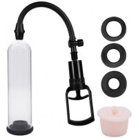 Вакуумная помпа со сменными насадками Discovery Light Rider прозрачная