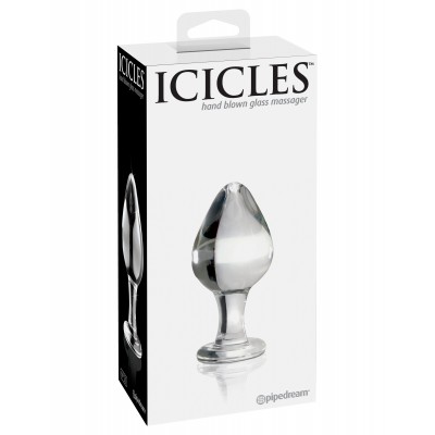 Стеклянная анальная пробка Icicles