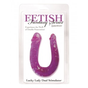 Двойной фаллоимитатор Lucky Lady Dual Stimulator Purple