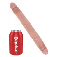 Двухсторонний фаллоимитатор King Cock 12 Slim Double Dildo Flesh