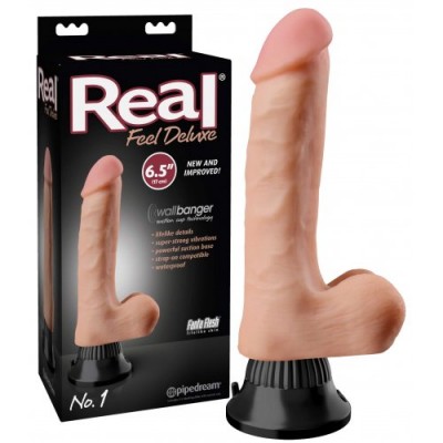 Фаллоимитатор с вибрацией Real Feel Deluxe No.1 18 см Фаллоимитатор с вибрацией Real Feel Deluxe No.1 18 см