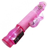 Вибратор-ротатор с поступательными движениями и стимулятором клитора Вибратор-ротатор с поступательными движениями и стимулятором клитора