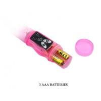 Вибратор-ротатор с поступательными движениями и стимулятором клитора Вибратор-ротатор с поступательными движениями и стимулятором клитора