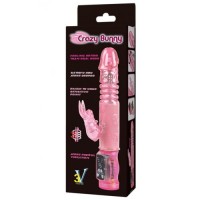 Вибратор-ротатор с поступательными движениями и стимулятором клитора Вибратор-ротатор с поступательными движениями и стимулятором клитора