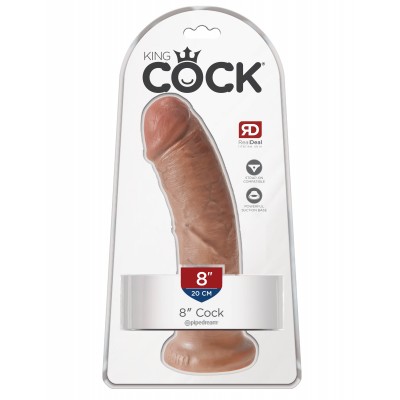 Фаллоимитатор King Cock 8 Cock Tan с присоской