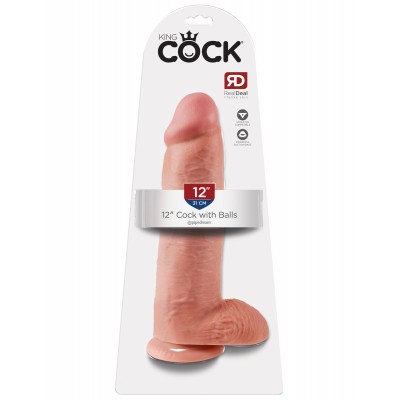Фаллоимитатор King Cock 12 Cock with Balls Flesh Фаллоимитатор King Cock 12 Cock with Balls Flesh