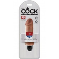 Реалистичный вибратор King Cock Vibrating Stiffy Tan 13 см