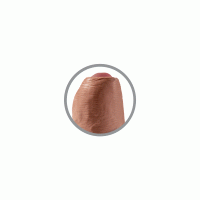 Фаллоимитатор King Cock 6 Uncut Tan с присоской