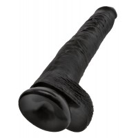 Фаллоимитатор на присоской King Cock 14" Cock with Balls черный