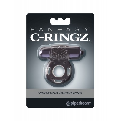 Эрекционное кольцо с вибрацией Fantasy C-Ringz Vibrating Super Ring Black Эрекционное кольцо с вибрацией Fantasy C-Ringz Vibrating Super Ring Black