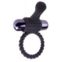Эрекционное кольцо с вибрацией Fantasy C-Ringz Vibrating Silicone Super Ring Black