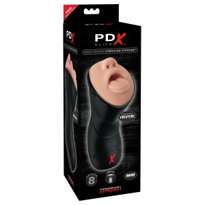Мастурбатор PDX ELITE Deep Throat Vibrating Stroker 