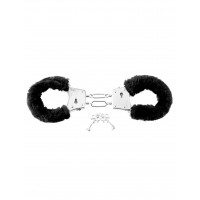 Наручники с мехом FF Beginner's Furry Cuffs Black