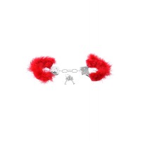 Металлические наручники с пухом FFS Feather Love Cuffs