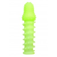 Светящаяся в темноте стимулирующая насадка на пенис