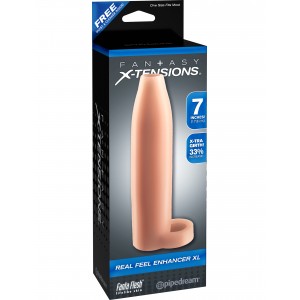 Открытая насадка на пенис Fantasy X-tensions Real Feel Enhancer XL Flesh