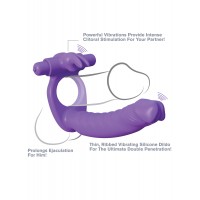 Вибро-кольцо для двойного проникновения Fantasy C-Ringz  Silicone Double Penetrator Rabbit