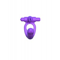 Вибро-кольцо для двойного проникновения Fantasy C-Ringz  Silicone Double Penetrator Rabbit
