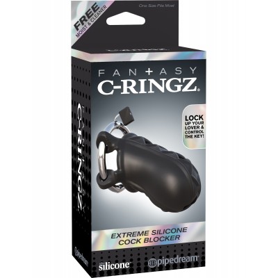 Мужской пояс верности Fantasy C-Ringz Extreme Silicone Cock Blocker