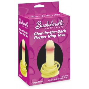 Игра Bachelorette Party Favours  Glow in the Dark  Pecker Ring Toss