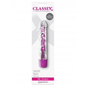 Вибратор Classix Mr. Twister (Metallic Vibe with TPE Sleeve Pink)