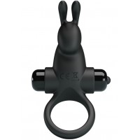 Эрекционное виброкольцо Vibrant Penis Ring I с клиторальным стимулятором черное