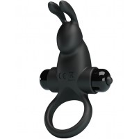 Эрекционное виброкольцо Vibrant Penis Ring I с клиторальным стимулятором черное
