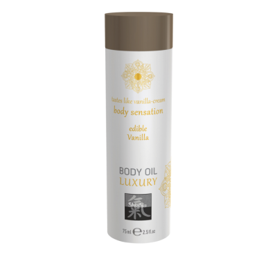 Съедобное масло для тела - Ваниль   75 мл.