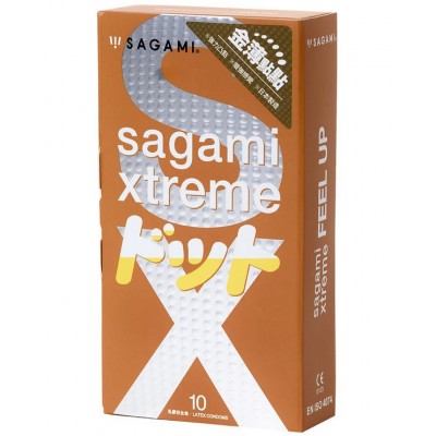 Презервативы усиливающие ощущения Sagami Xtreme Feel Up 10 шт