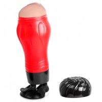 Мастурбатор-вагина с вибрацией Crazy Bull Flora на присоске