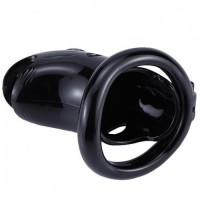 Черный пластиковый пояс верности со сменными кольцами