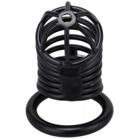 Черный стальной пояс верности мужской диаметр запорного кольца 4,5 см Черный стальной пояс верности мужской диаметр запорного кольца 4,5 см