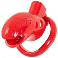 Красный пластиковый пояс верности со сменными кольцами