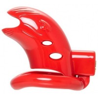 Красный пластиковый пояс верности со сменными кольцами