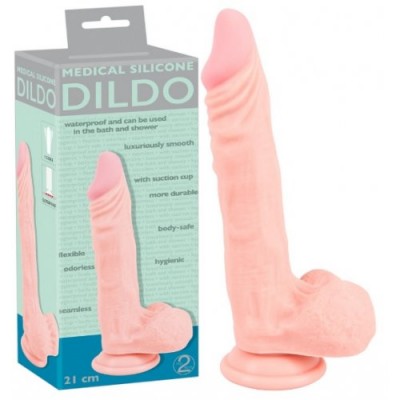Фаллоимитатор реалистик Medical Silicone Dildo 21 см Фаллоимитатор реалистик Medical Silicone Dildo 21 см