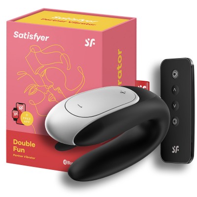 Смарт-стимулятор для пар Satisfyer Double Fun черный