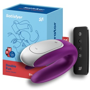 Смарт-стимулятор для пар Satisfyer Double Fun фиолетовый