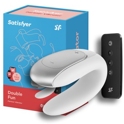 Смарт-стимулятор для пар Satisfyer Double Fun белый