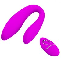 Вибромассажер для пар с дистанционным пультом Pretty Love Letitia