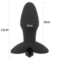 Анальная пробка с вибрацией Silicone Rocket Teaser