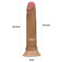 Фаллос на присоске 7" Dual-Layered Silicone Cock Фаллос на присоске 7" Dual-Layered Silicone Cock