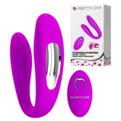 Вибромассажер для пар с дистанционным пультом Pretty Love Letitia