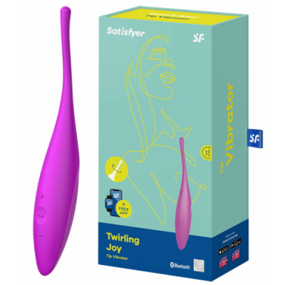 Перезаряжаемый точечный вибромассажер Satisfyer Twirling Joy фиолетовый