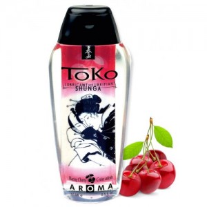 Гель-смазка на водной основе с ароматом вишни Shunga Toko Aroma Blazing Cherry 165 мл