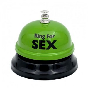 Звонок настольный "Ring for a sex" зеленый