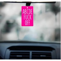 Ароматизатор в авто «ABCDEFUCKOFF», ваниль
