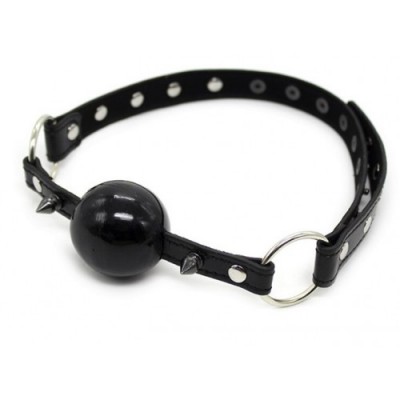 Силиконовый кляп-шар с заклепками и шипами Силиконовый кляп-шар с заклепками и шипами