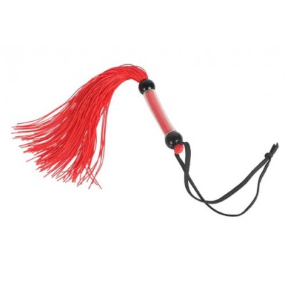 Небольшая плеть-флоггер красного цвета 38 см Небольшая плеть-флоггер красного цвета 38 см