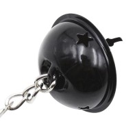 Зажимы для сосков с черно-белыми бубенчиками Зажимы для сосков с черно-белыми бубенчиками