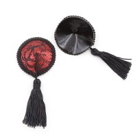 Красно-черные пэстисы с кисточками